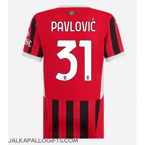 AC Milan Strahinja Pavlovic #31 Kotipaita Naiset 2024-25 Lyhythihainen